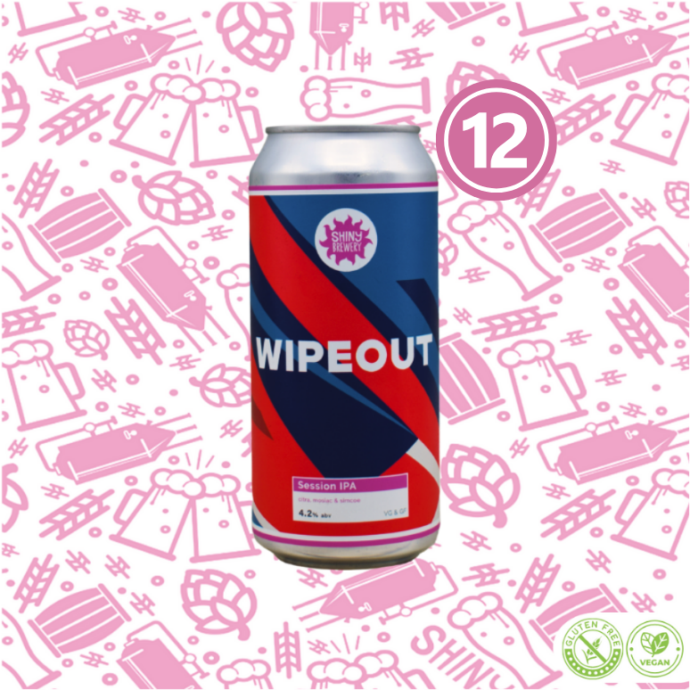 Wipeout (Session IPA) 4.2% Gluten Free 12 Can Box