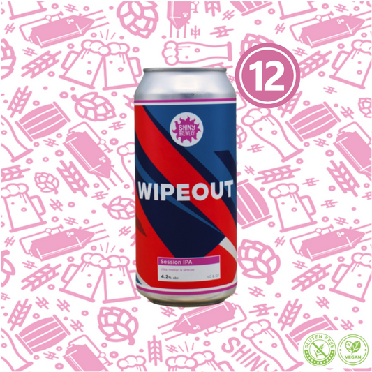 Wipeout (Session IPA) 4.2% Gluten Free 12 Can Box