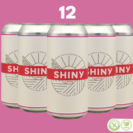Shiny Lager 4.5% Gluten Free 12 Can Box